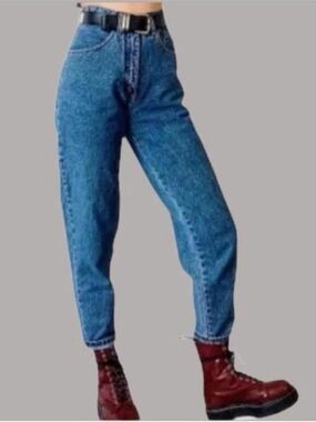 VTG 80s 90s BONGO Jeans High Waist Mom Tapered Leg Acid Wash USA Sz 9 Modern 00